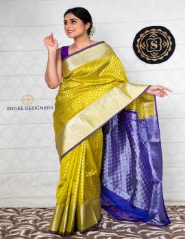 Yellow Venkatgiri Saree 1