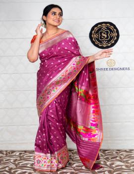 Purple Banaras Saree